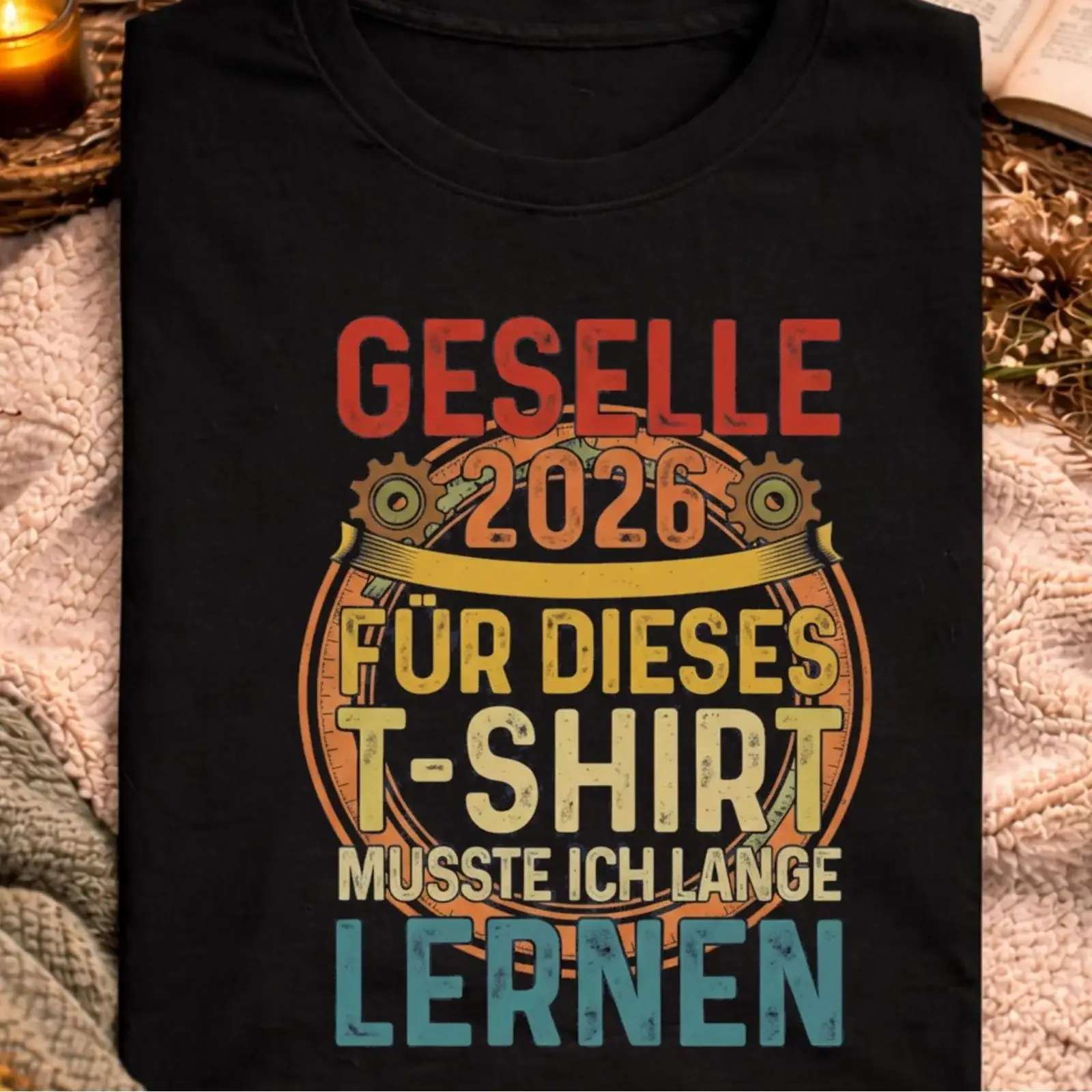 Geselle 2026 Passed Journeyman Exam Craftsman Apprenticeship Graduation Funny Retro T Shirt vintage Washed Soft fashion Unisex