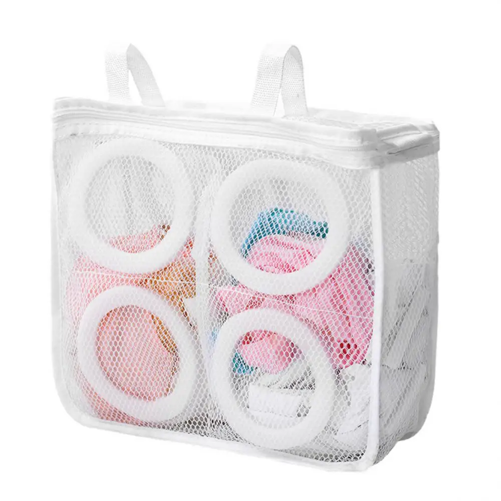 Protective Mesh Laundry Bag Portable Clothes Organizer Net Bag Shoes Airing Tool Zipper Laundry Bag Anti-deformation Travel