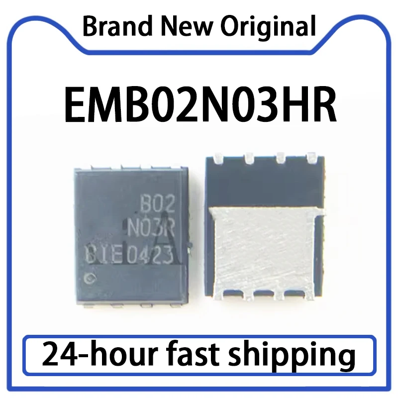 5PCS EMB02N03HR B02N03R EMB02N03R QFN8 MOS IC Chip New