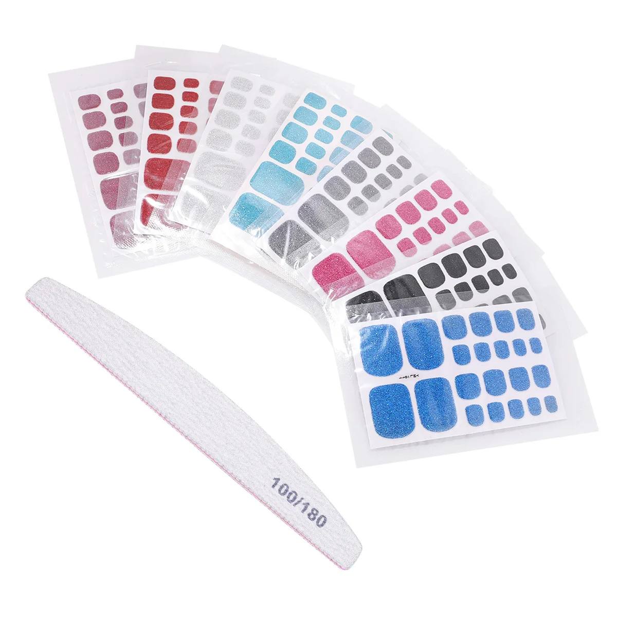

1pc Toe Nail Art Stickers Bright Creative Toenail Decor Colorful Manicure Stickers For Parties Birthdays Nail Protection Gift