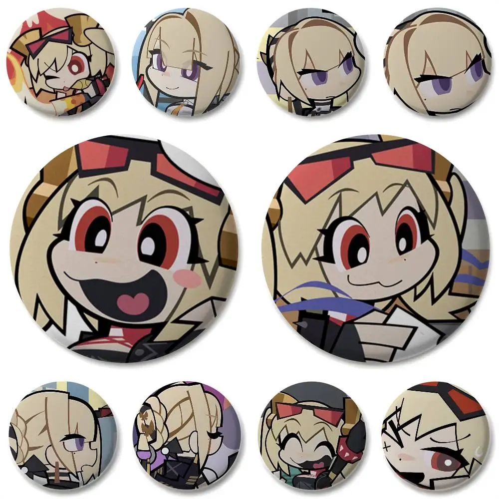 

Evelyn Chevalier Zzz Badges Round Exquisite Badge Brooches Creative Pins For Clothes Hat Backpack Gift Accessories