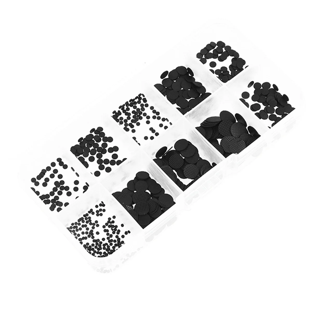 500pcs/Box 1.5-8mm Different Sizes Conductive Rubber Pads Keypad Repair Kit for IR Remote Control Conductive Rubber