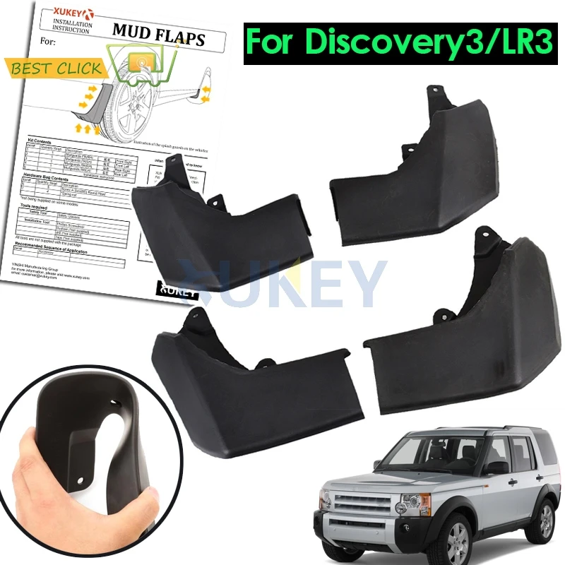 Fit For Land Rover Discovery 3 2004 2005 2006 2007 2008 LR3 Mudflaps Mud Flap Splash Guard Mudguards Fender Car Accessories