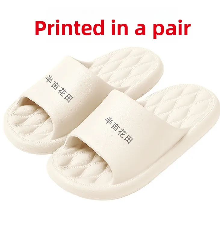 

Beauty Salon Hotel Spa Center Indoor Themed Slippers Logo Printed Foot Bath Slippers Couple Home Comfort Spring Autumn Use