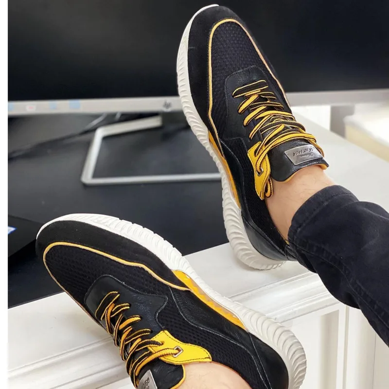 New Fashion Men's Sneakers 2022 High Heel Quality Comfortable Smell No Sweating