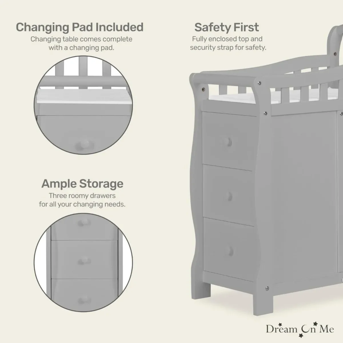 3-in-1 Convertible Mini Crib with Storage Drawer | 3-Level Mattress Height & Twin Bed Converter | Space-Saving Nursery Essential