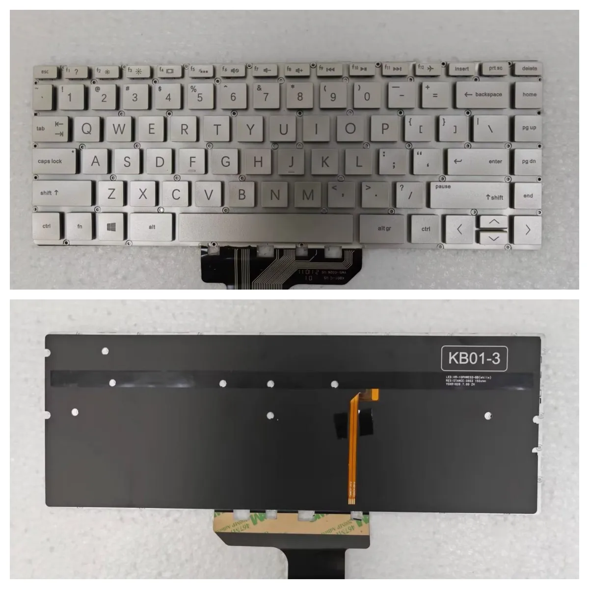 New Laptop Silver Backlit Keyboard for HP ENVY X360 13-AG 13-AD 13-AH 13-AC 13-ae 13-AF 13-BF TPN-C132 W144