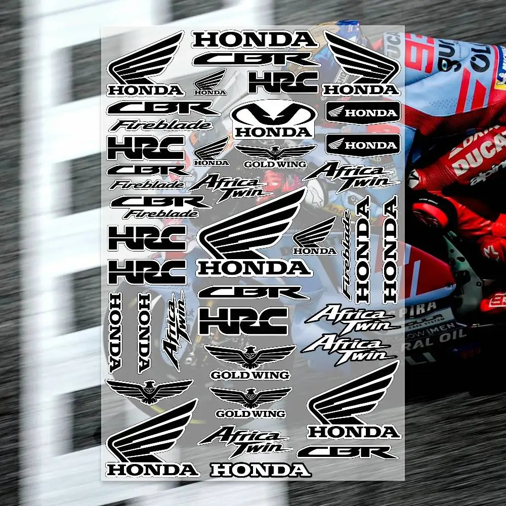 honD-A- B-lA-C-k Stickers Moto Sticker Auto Body Bumper Windows Motorcycle Laptop Walls Vinyl Decal Car Tuning Accessories
