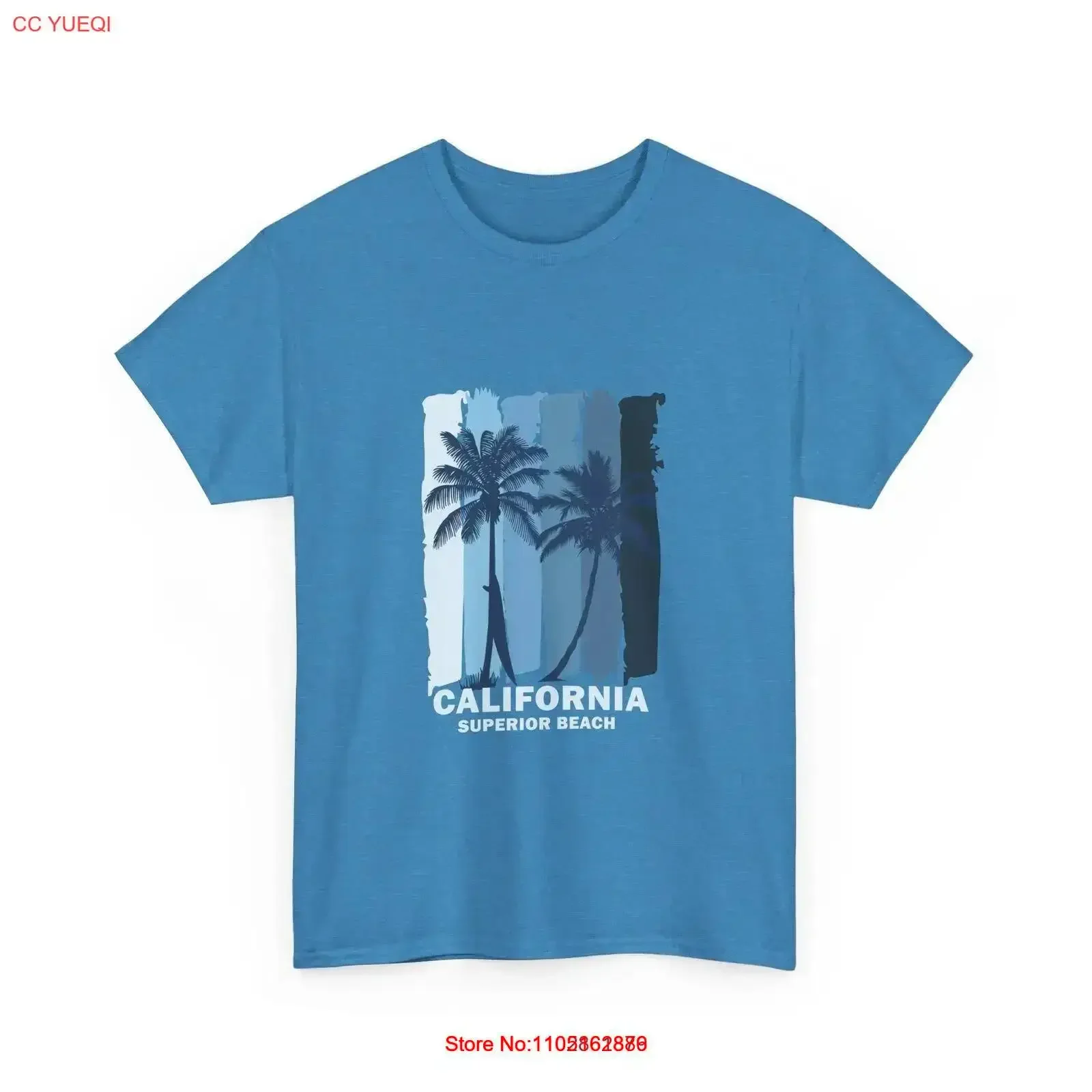 

California Sunset Palms T Shirt Casual Summer Beach Vibe Great vintage Washed Versatile Stretched Slightly Soft Comfortable