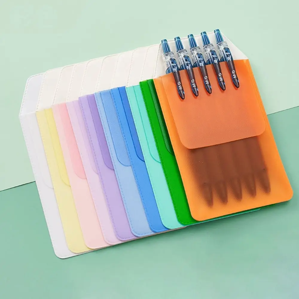 

10Pcs/set Leak-Proof Nurse Pen Pocket Multi-color Protective Case PVC Pencil Case Ink-Resistant Portable Pen Insert Pouch