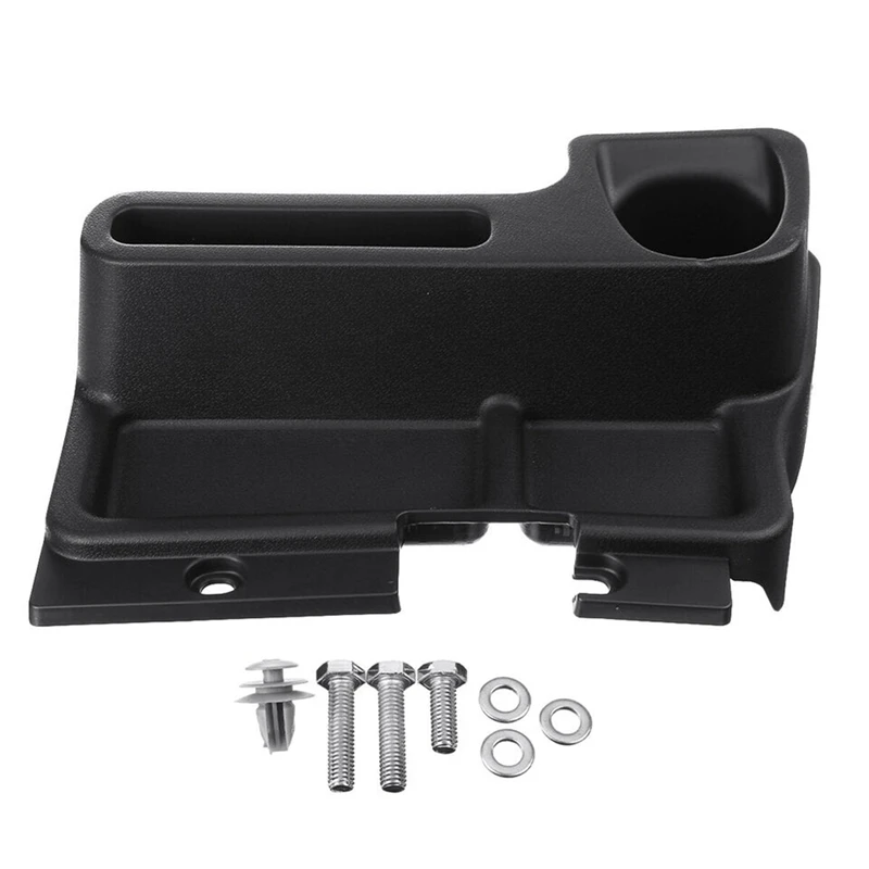 

1 Piece Car Storage Tray Insert Center Console Box Cup Holder Black ABS For Toyota Land Cruiser LC70 LC71 LC76 LC77 LC79