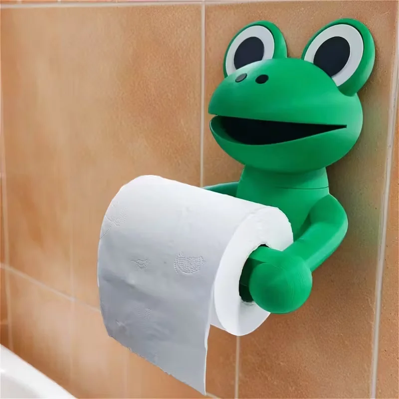 Cute frog-shaped tissue holder, furniture decoration and daily necessities. Made of durable plastic that is not easy to break.