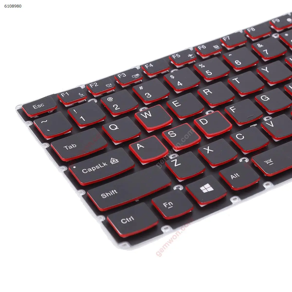 Imagem -04 - Teclado do Portátil dos Eua para Lenovo Ideapad Preto Lado Vermelho Retroiluminado Y70015