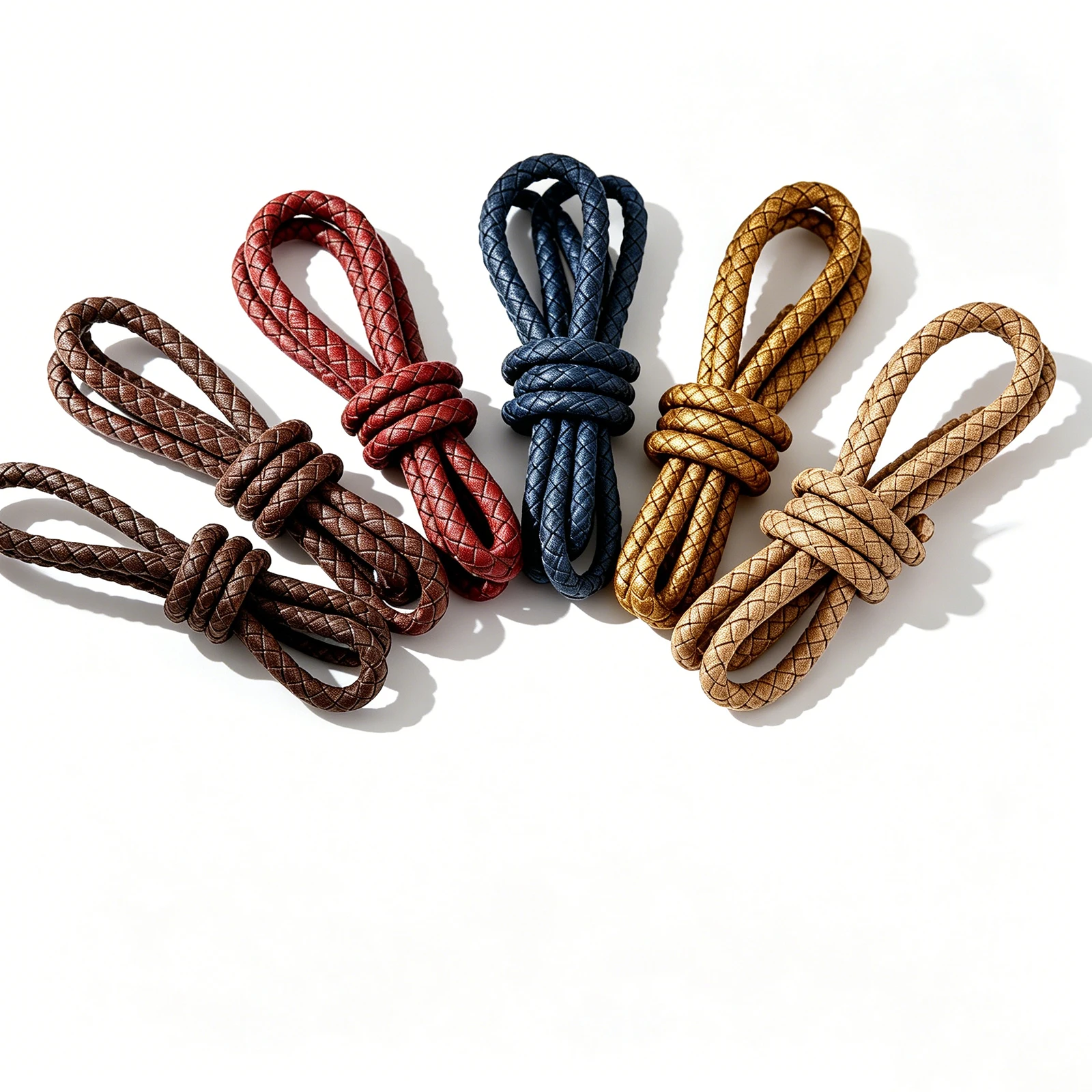 Mibrow 2meters Round Vintage Genuine Leather Cords 3/4/5/6mm Cow Leather Cord String Rope for Bracelet Jewelry Making Supplies