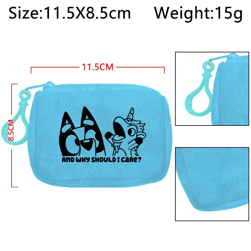 新しいかわいいブルーイぬいぐるみコインパース漫画アニメ収納バッグ学生用ヘッドホンバッグコインパース女の子誕生日プレゼント
