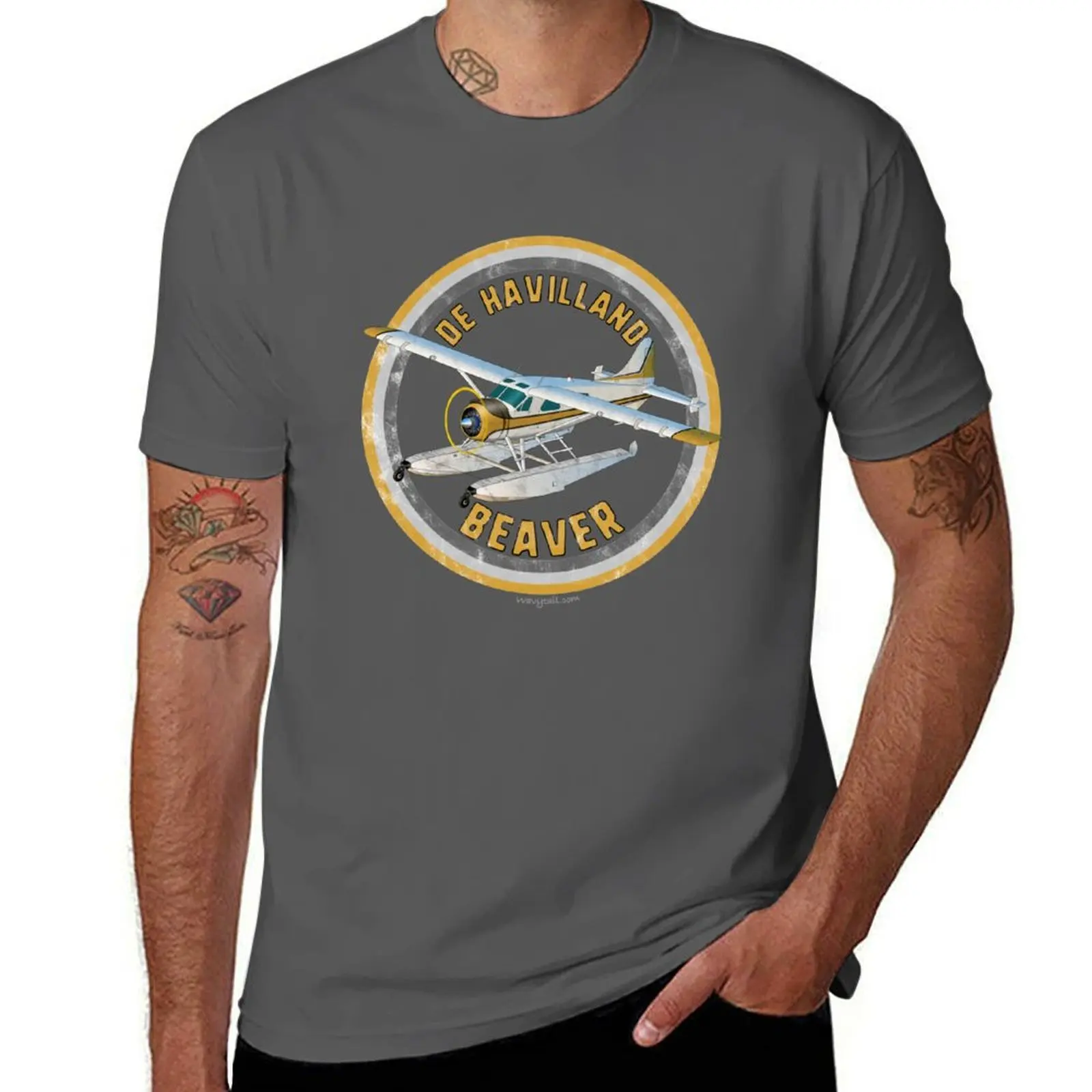 DeHavilland Beaver T-Shirt vintage t shirts tops tees summer top mens white t shirts