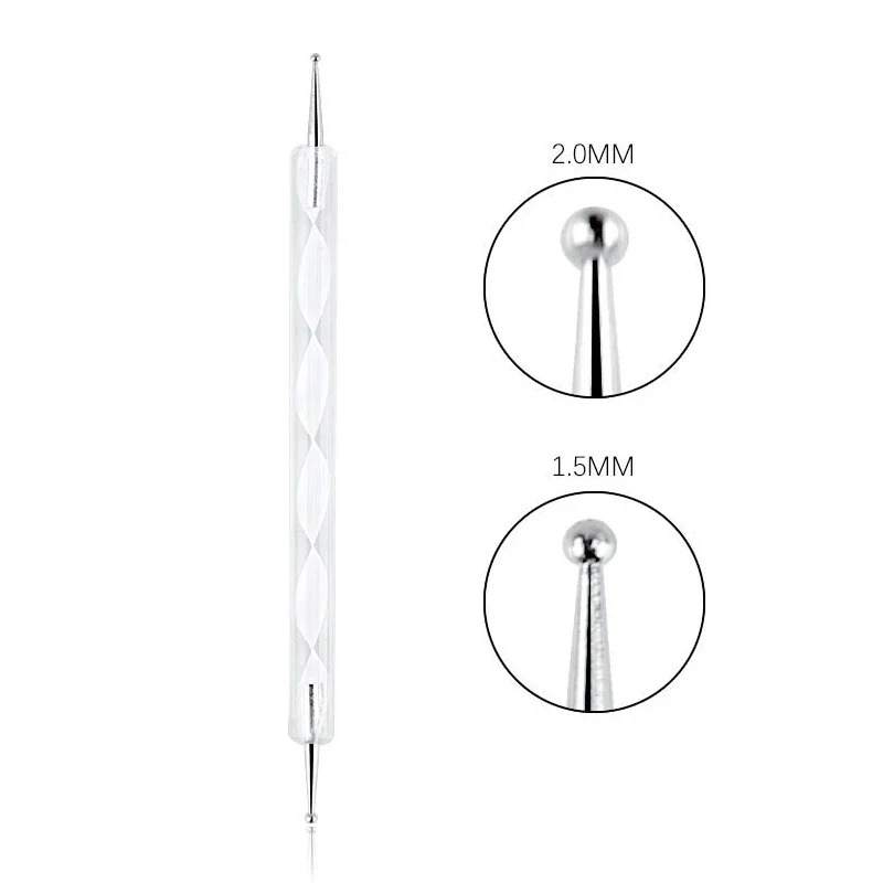 Stylo de pointillage en spirale pour nail art, outil de manucure à faire soi-même, dessin, peinture, marbre, nouveauté