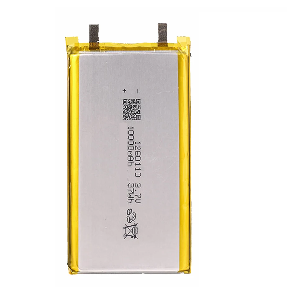 High Qulity 3.7V 10000mAH 1260110 Polymer lithium ion Li-ion Rechargeable battery for TOY POWER BANK GPS Table E-book Batteries