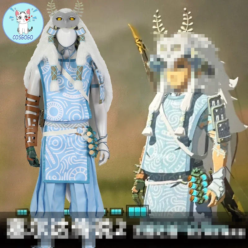 [กําหนดเอง] เกม Tears of The Kingdom Link Elf ชุดคอสเพลย์เครื่องแต่งกายฮาโลวีนชุดผู้ชายเสื้อผ้า