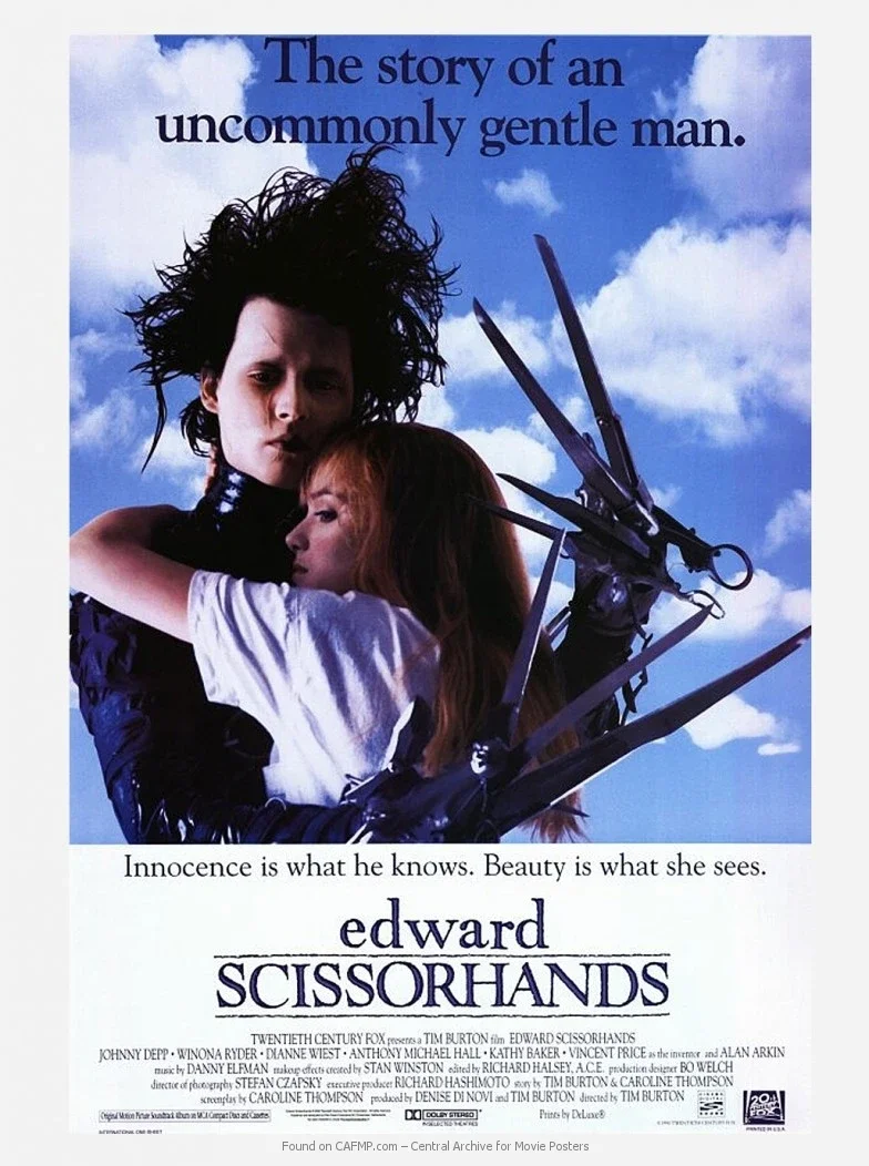 Edward Scissorhands Movie ,Art Picture Print Silk Poster, Home Wall Decor