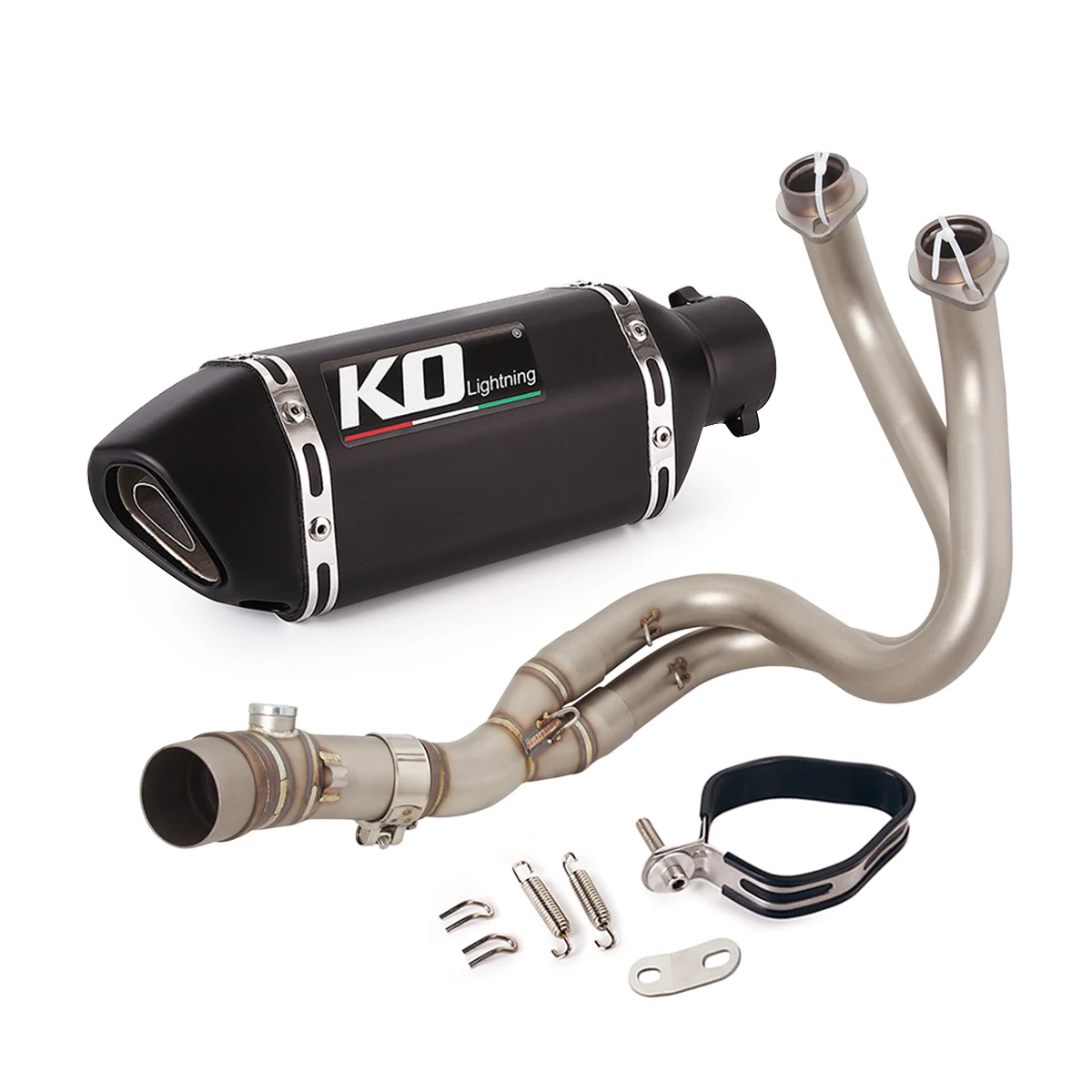 Voor Kawasaki Z650 Ninja 650 Versys 650 Z650RS Motorfiets Uitlaatsysteem Front Sluit Link Pijp Slip Op 51Mm Uitlaat escape