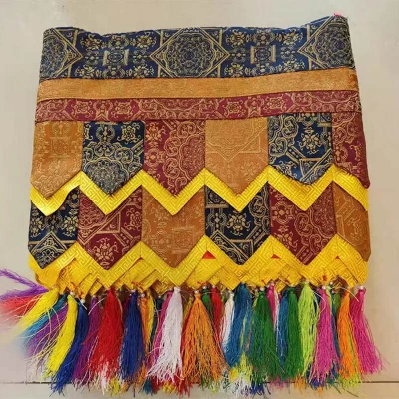 

100cm Tibetan Style Wall Decoration Buddhist Temples Homestays Decoration Fabric Wall Skirts Table Circumference