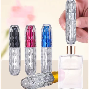 Perfume Bottle Glass 5ml Bottom Filling Refillable Bottle Portable Empty Perfume Atomizer Mist Sprayer Travel Cosmetic Container