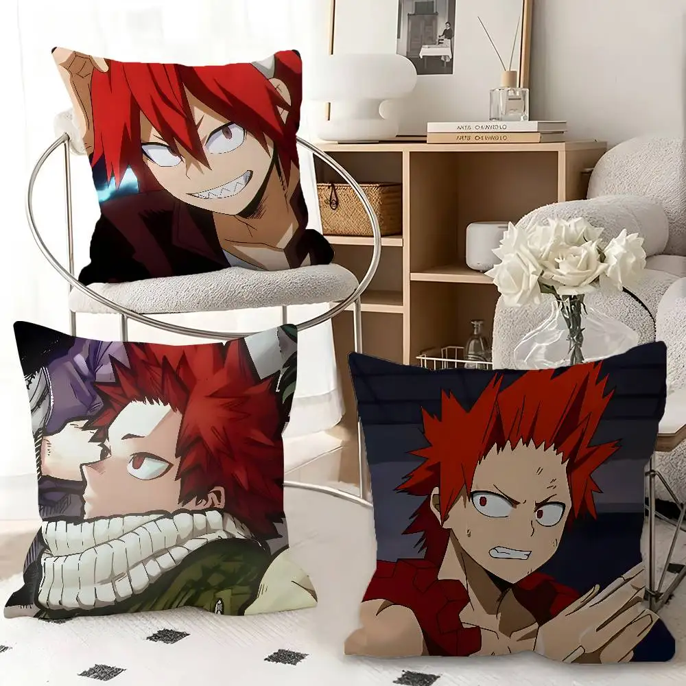 1pc Anime Character Eijiro Kirishima Pillow Case Fashion Square Pillowcase Bedroom Sofa Room Ins Decoration Leisure