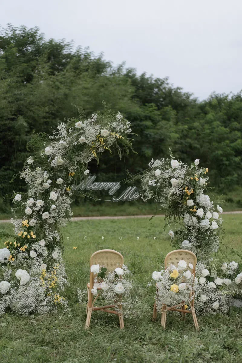 

Wedding Metal Backdrop Arch Stage Party Welcome Decoration wrought iron Flower Stand Horn Door Arc Home Climbing Vines Stand