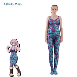 Ashido Mina Cosplay Costumes Anime My Hero Academia Jumpsuit Boku No Hero Academia Zentai Bodysuits Halloween Carnival Party