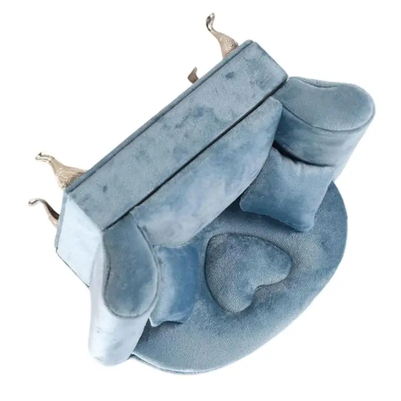 31BB Scandinavian Design Velvets Finish Jewelry Organiser For Necklace Earring Storage