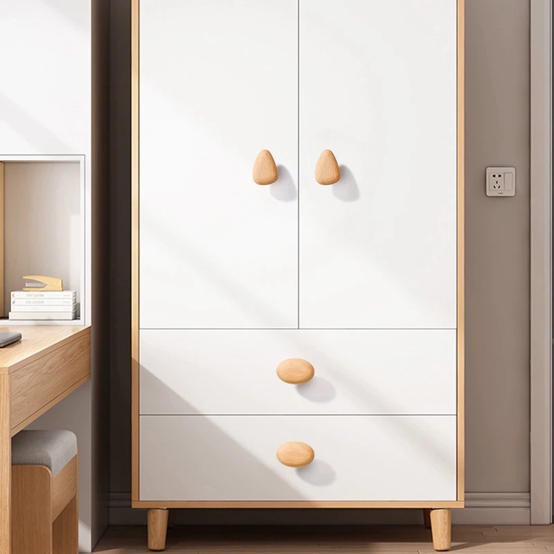 الشمال الاطفال مقابض للخزانة الخشبية الإبداعية الكرتون حصاة درج يسحب مقابض الخشب الطبيعي لخزانة غرفة الأطفال #4
