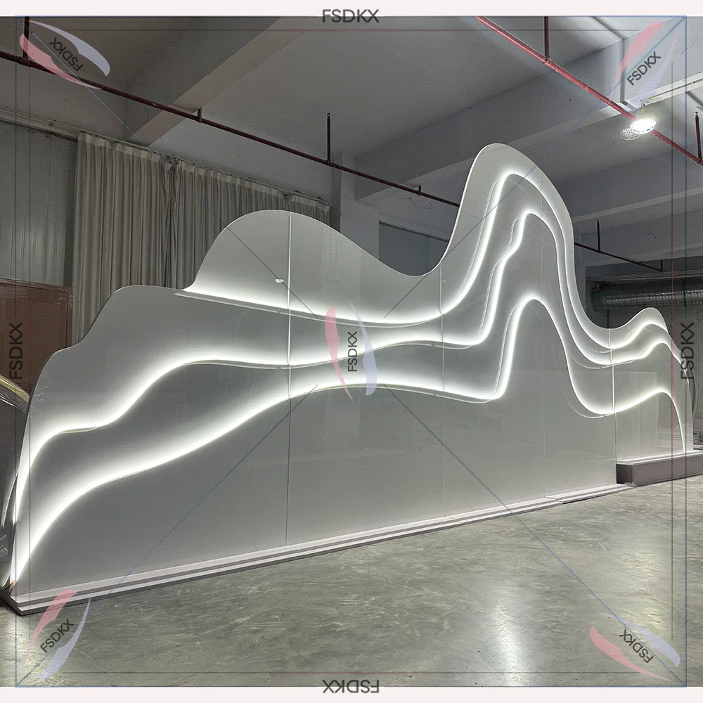 

Customized Wedding Stage Backdrop Decoration Hot Selling PVC Wedding Acrylic Backdrop Special Design Affordable Price