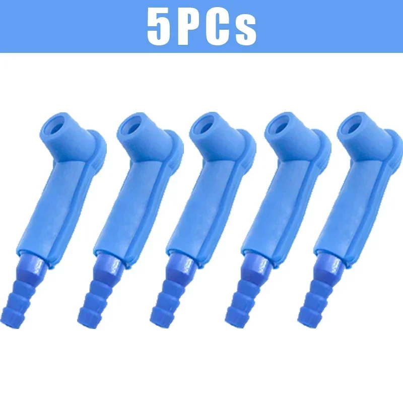 5Pcs Car Oil Pumping Pipe Brake Oil Change Connector Car Brake System Fluid Connector Kit Auto Oil Filling Equipment Accessories