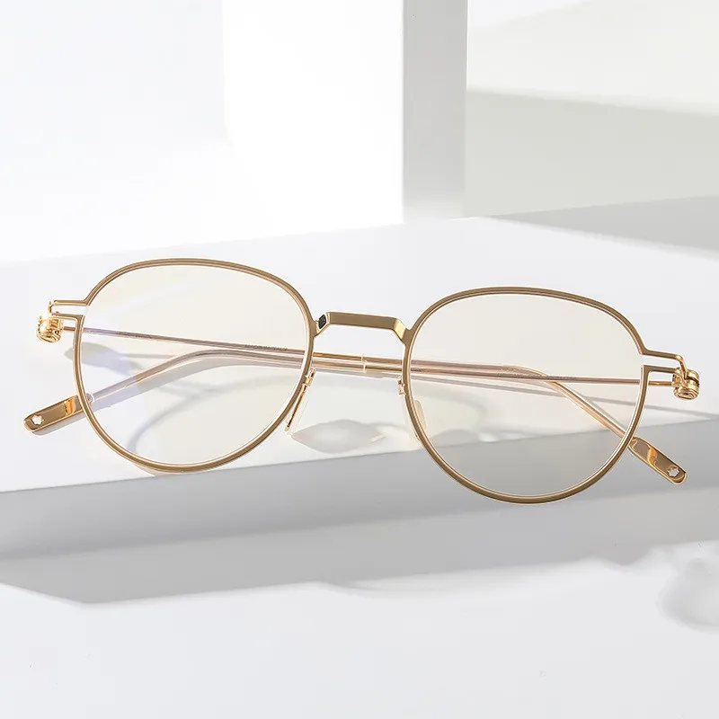 Luxury Brand Glasses Frame Retro Round Ultra-light Myopia Men and Women Prescription anti-blue light Eyeglasses Original Box