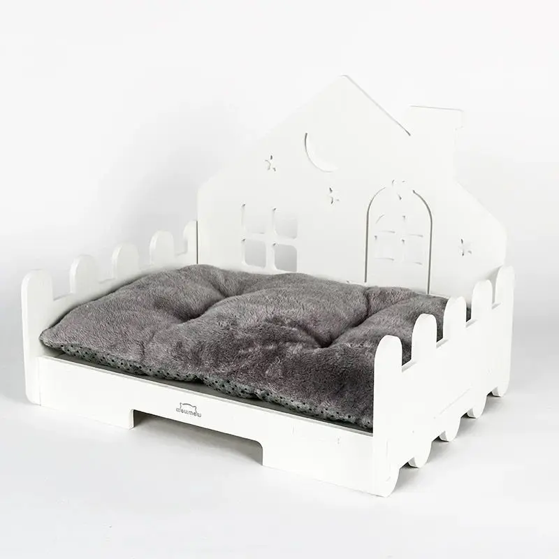 Pet Luxury Princess Booster Bed Sofa Nest for Small Dogs and Cats -Pet Couch, Puppy Kitten Booster Bed Sofa Kennel Nest Removab