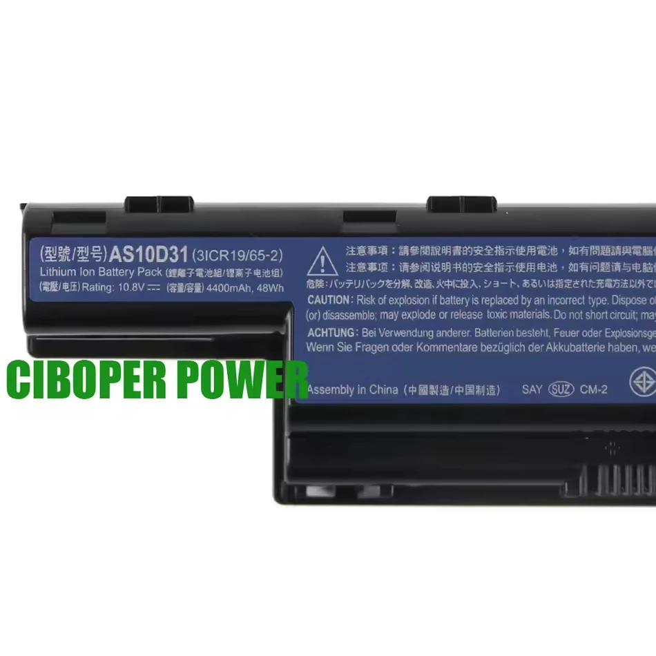 Laptop Battery AS10D51 AS10D71 AS10D81 AS10D73 AS10D41 AS10D31 48Wh For Aspire V3 4551G 4741G 5741G 5742G 5750G 7750G 7760G