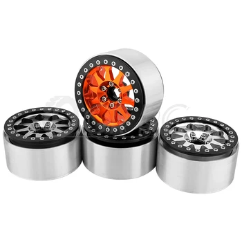 4pcs Metal Alloy Axial 2.2inch Wheel Rims Hubs 90048 for Axial Wraith TRX-4 TRX-6 RC Crawler Car Upgrade Parts