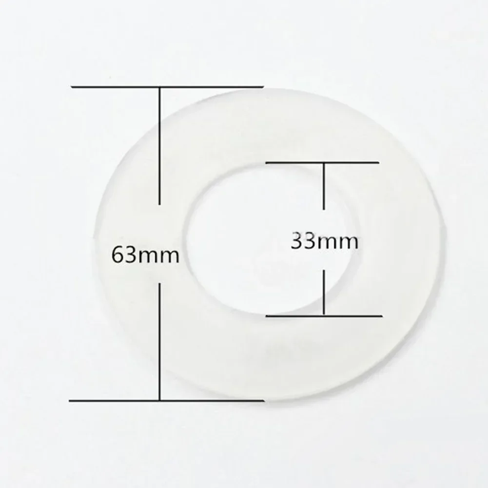 

For Plumbing Maintenance Color Transparent Silicon Rubber Washer Rubber Diaphragm Transparent Color 63*32mm Size Material Rubber