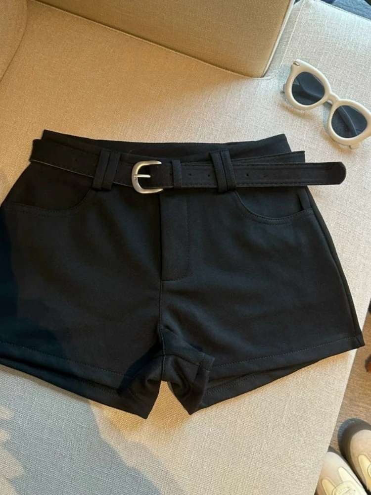 Shorts Chic Gray Loose Wide Leg High Waist Versatile Casual Summer New Hot Bottoms For Women Slimming Sexy Short Trousers