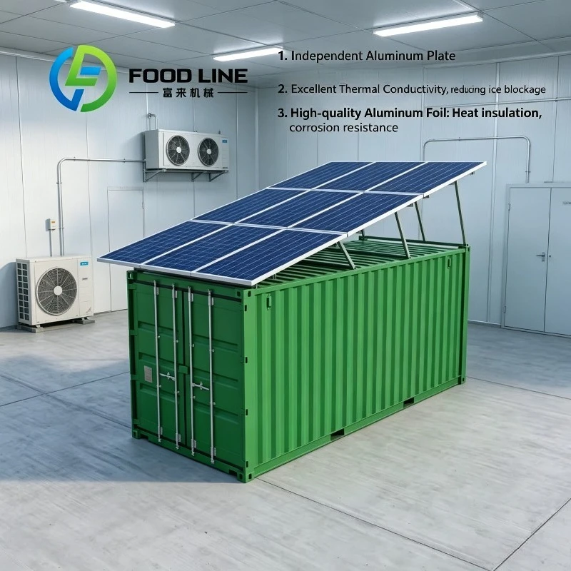 Small Scale Farm 20ft Solar Container Cold Room Eliminates High Utility By Utilizing Unlimited Natural Solar Sunlight Resources
