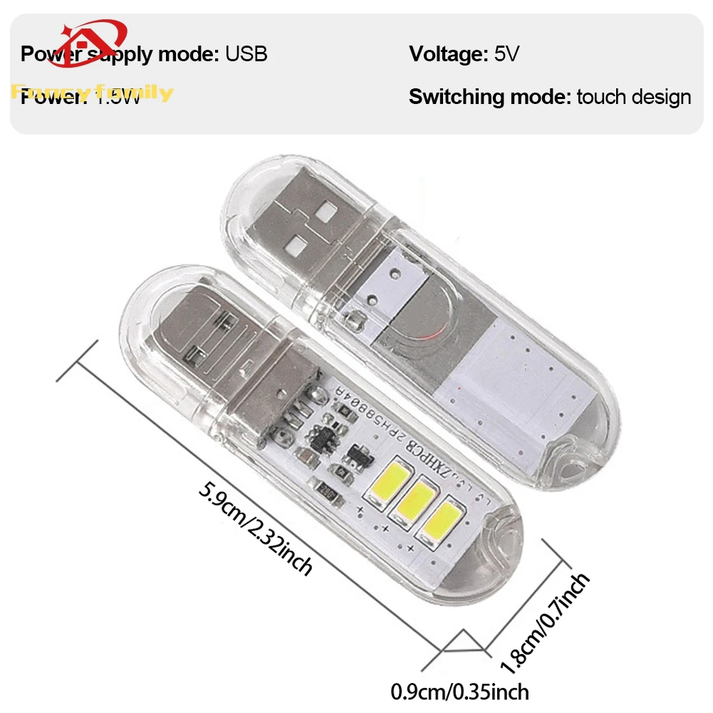 

Fancyfamily 1 шт. сенсорный переключатель DC5V USB светодиодный мини-светильник для книг 1,5 Вт светодиодная настольная лампа для чтения