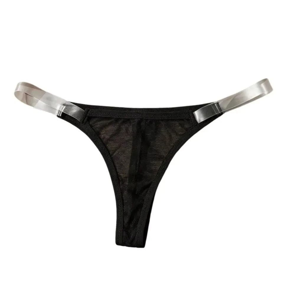 Personality T-back Mesh Thong Transparent Seamless Men Underwear Lingerie Ultra-thin Bikini Briefs T Pants