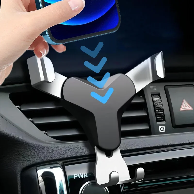 Uchwyt samochodowy do telefonu grawitacyjnego uchwyt na klips do telefonu komórkowego uniwersalny stojak samochodowy GPS dla IPhone 13 Pro Xiaomi Samsung