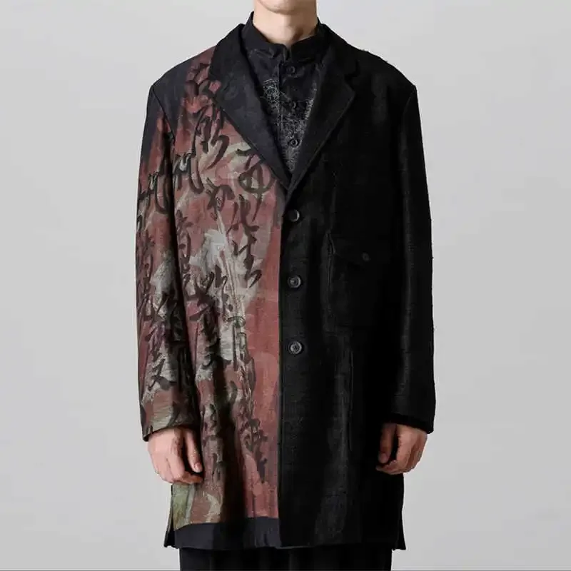 

YOJI OOAK оригинальный дизайн, темный стиль, гомологическое давление на потерянном драконе, джинсовый костюм, лоскутная куртка