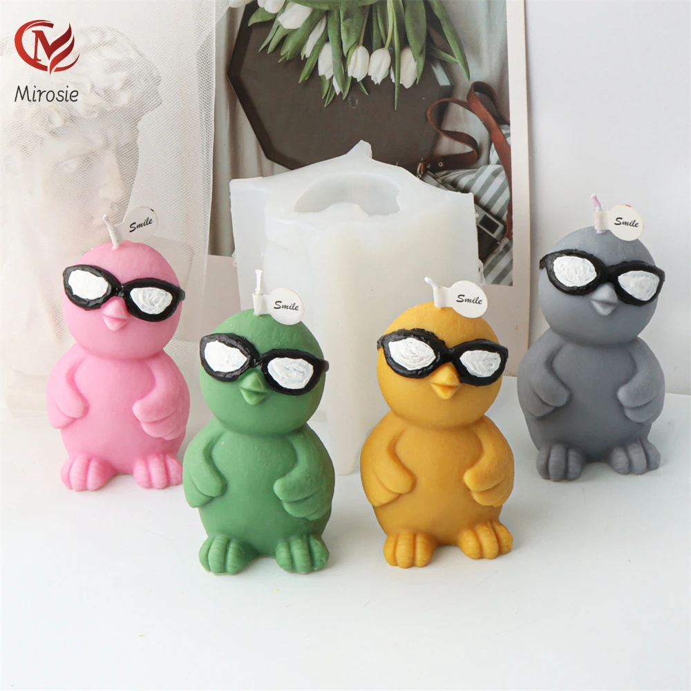 

Mirosie Happy Chicken Candle Silicone Mold Easter Animal Chicken Aromatherapy Plaster Resin Molds Home Decoration