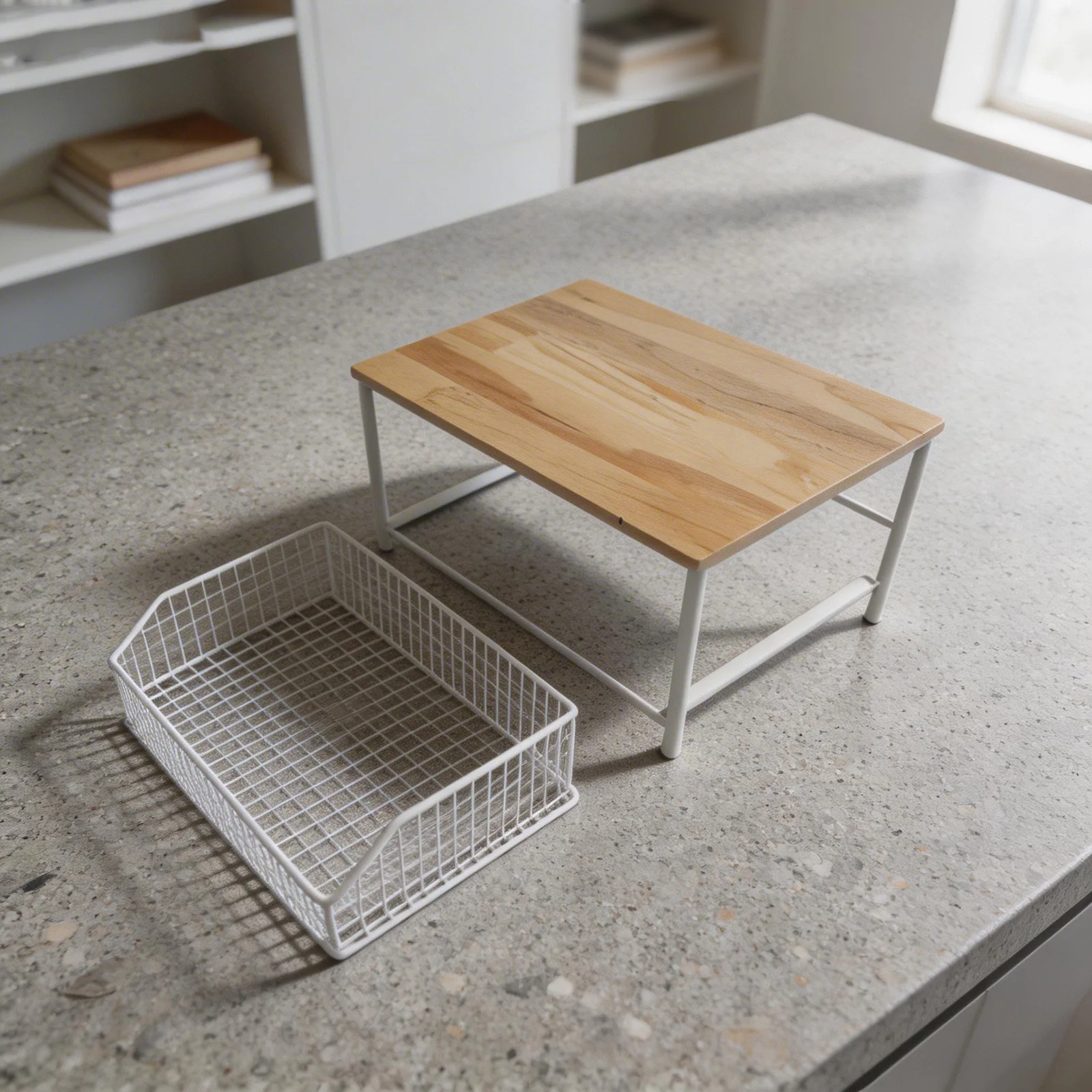 Mobile Small Kitchen Microwave Cart with Bottom Storage Basket Lockable Casters Duty Frame and MDF Board Mobile