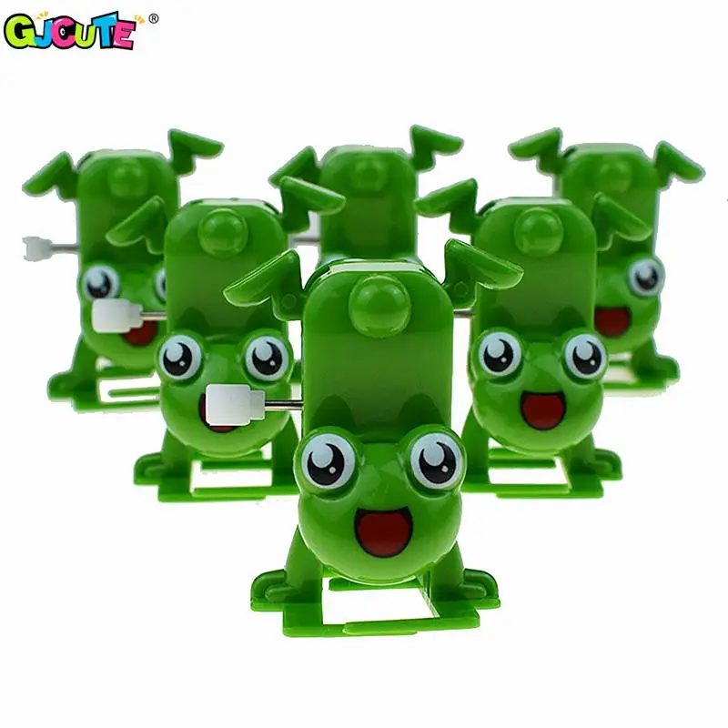 Cute Frog Handstand Walking Clockwork Toy Wind Up Toy Child Interactive Playing Toy For Kid Party Favors