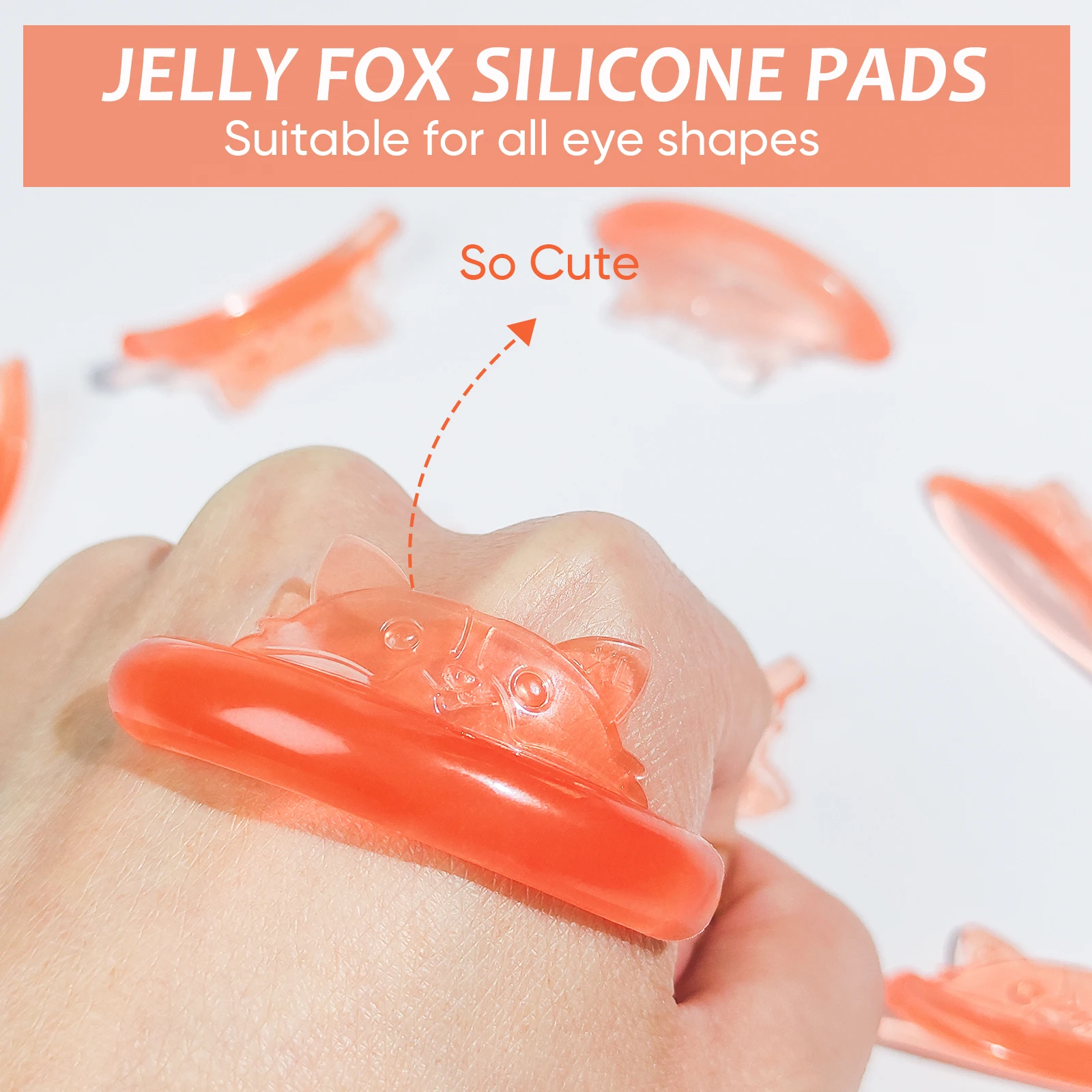 Lomansa 5 Pairs C Curl Silicone Eyelash Perm Rod Shield Sticky Lash Lift Pad Lifting 3D Eyelash Curler Accessories Makeup Tool