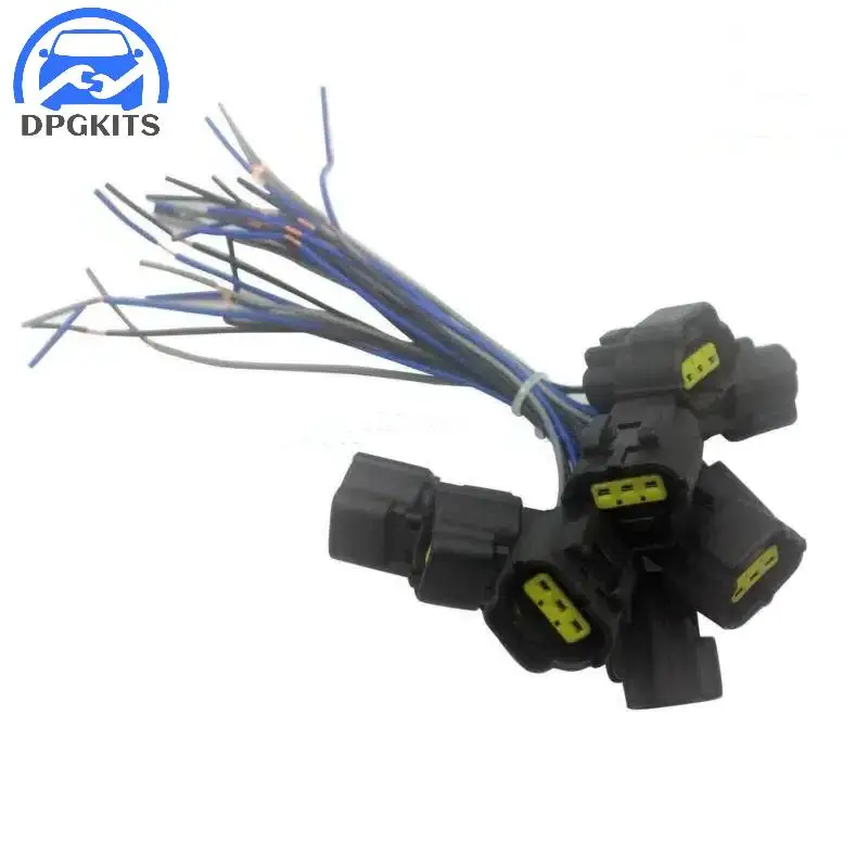 1PC Pressure Sensor Plug Connector W/ 3 Lines For Kobelco SK200-8 SK-8 Hitachi EX200 ZX Excavator Accessories Parts Replacement